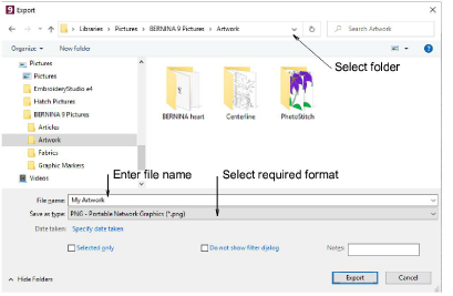 Export images