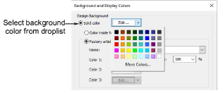 Background & display colors