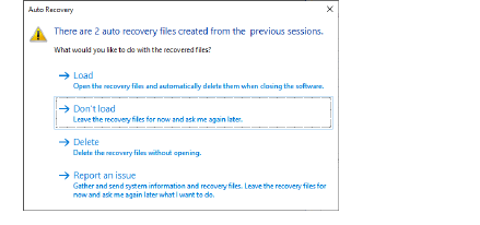 Select Auto Recovery Hardware or software failure